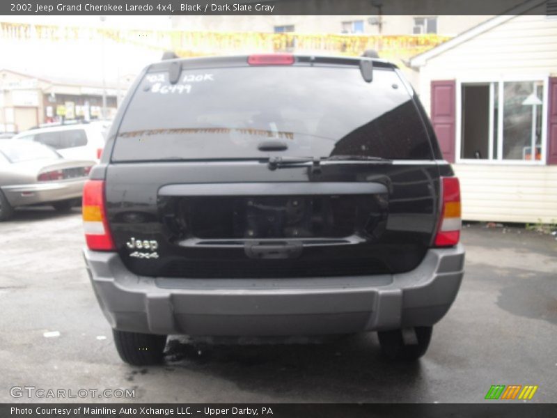 Black / Dark Slate Gray 2002 Jeep Grand Cherokee Laredo 4x4