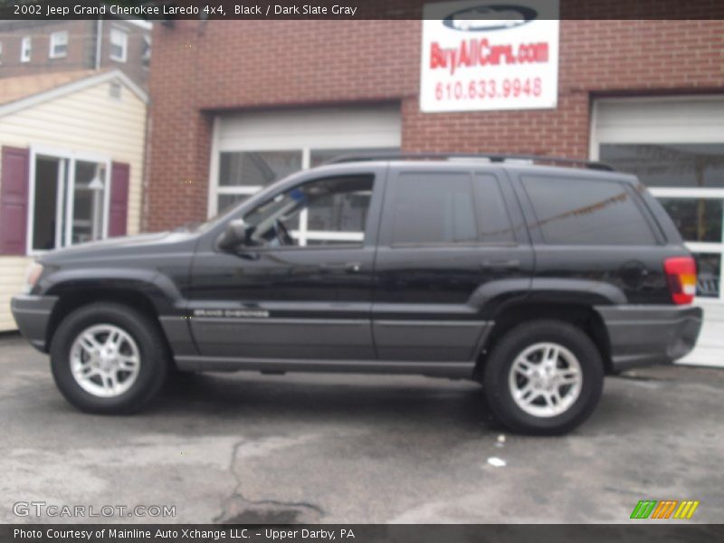 Black / Dark Slate Gray 2002 Jeep Grand Cherokee Laredo 4x4