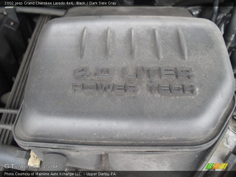 Black / Dark Slate Gray 2002 Jeep Grand Cherokee Laredo 4x4