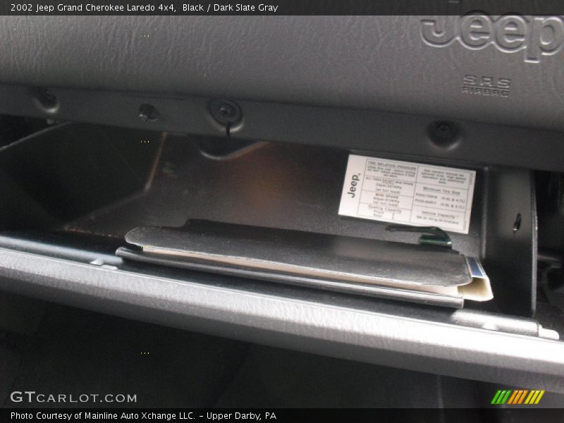 Black / Dark Slate Gray 2002 Jeep Grand Cherokee Laredo 4x4