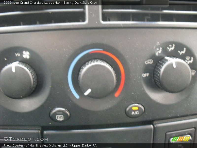 Black / Dark Slate Gray 2002 Jeep Grand Cherokee Laredo 4x4
