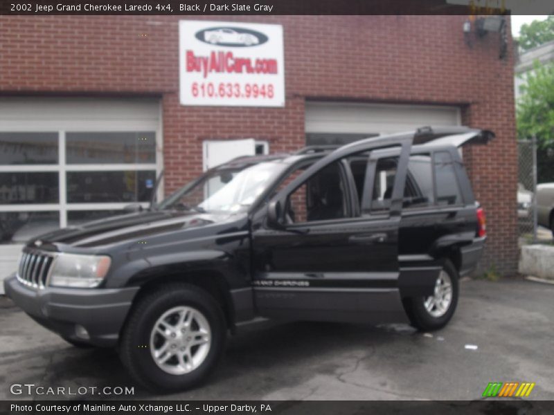 Black / Dark Slate Gray 2002 Jeep Grand Cherokee Laredo 4x4