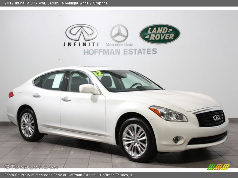 Moonlight White / Graphite 2012 Infiniti M 37x AWD Sedan