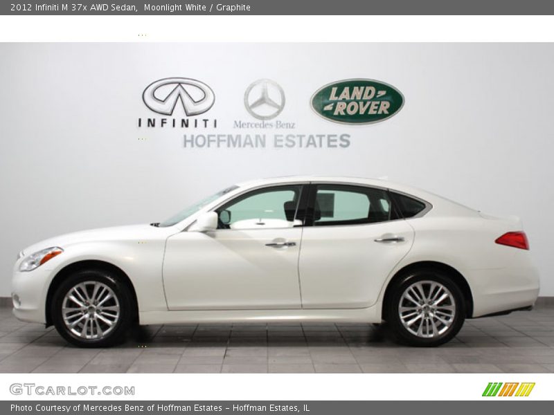 Moonlight White / Graphite 2012 Infiniti M 37x AWD Sedan