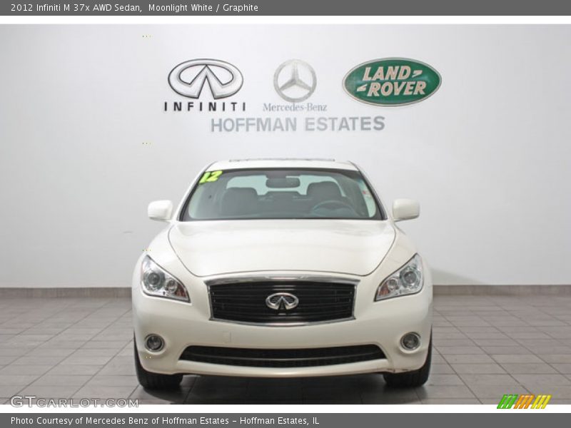 Moonlight White / Graphite 2012 Infiniti M 37x AWD Sedan