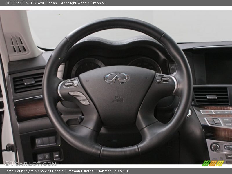 Moonlight White / Graphite 2012 Infiniti M 37x AWD Sedan