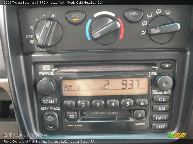 Controls of 2003 Tacoma V6 TRD Xtracab 4x4