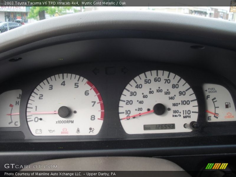  2003 Tacoma V6 TRD Xtracab 4x4 V6 TRD Xtracab 4x4 Gauges