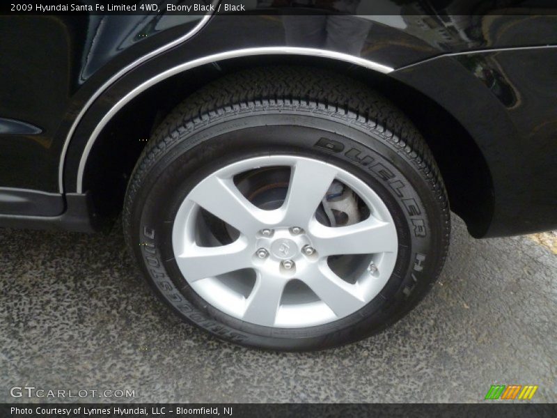 Ebony Black / Black 2009 Hyundai Santa Fe Limited 4WD