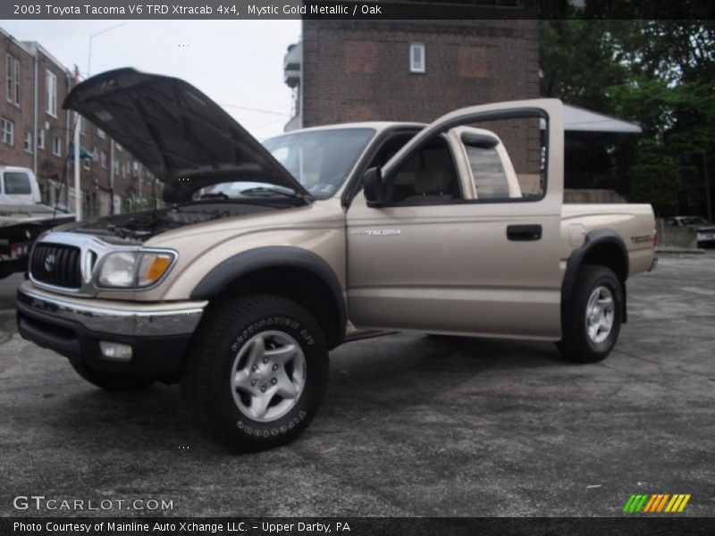 Mystic Gold Metallic / Oak 2003 Toyota Tacoma V6 TRD Xtracab 4x4