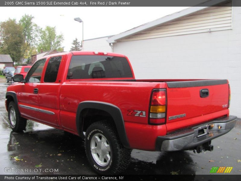 Fire Red / Dark Pewter 2005 GMC Sierra 1500 SLE Extended Cab 4x4