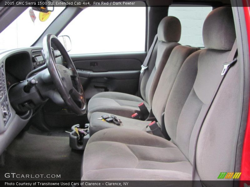 Fire Red / Dark Pewter 2005 GMC Sierra 1500 SLE Extended Cab 4x4