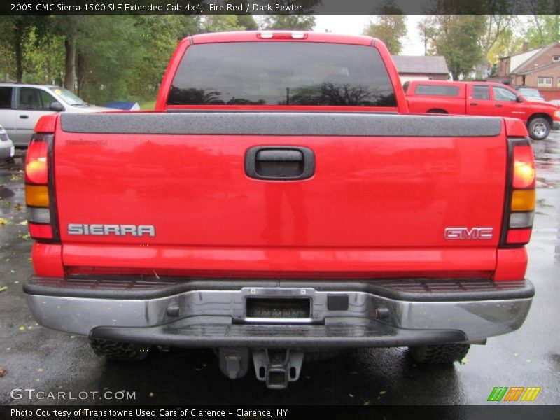 Fire Red / Dark Pewter 2005 GMC Sierra 1500 SLE Extended Cab 4x4