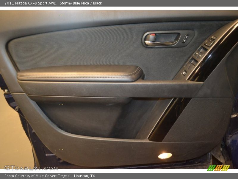 Stormy Blue Mica / Black 2011 Mazda CX-9 Sport AWD
