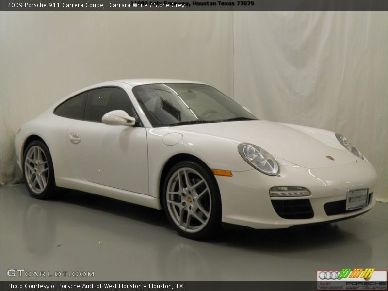 Carrara White / Stone Grey 2009 Porsche 911 Carrera Coupe