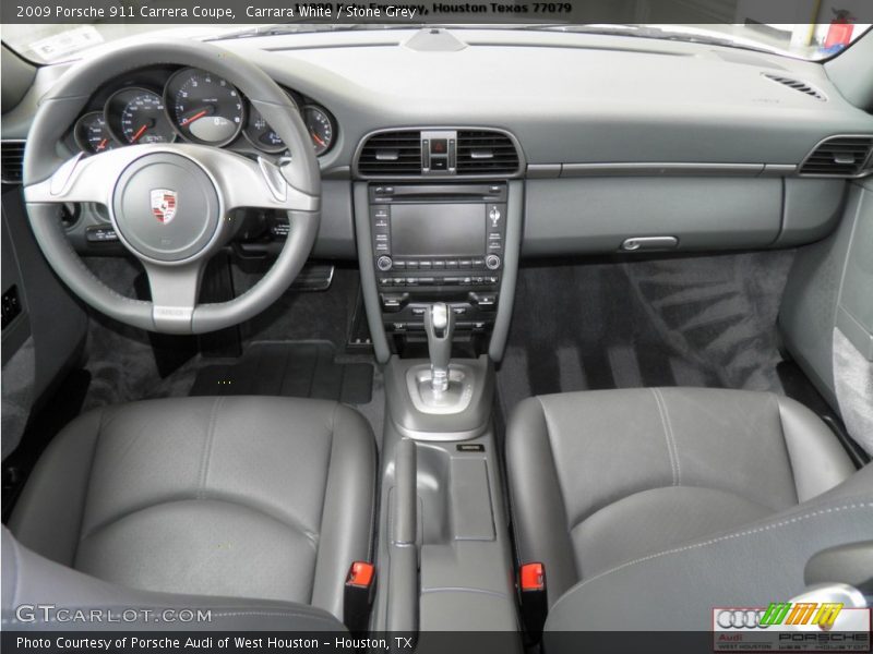 Carrara White / Stone Grey 2009 Porsche 911 Carrera Coupe