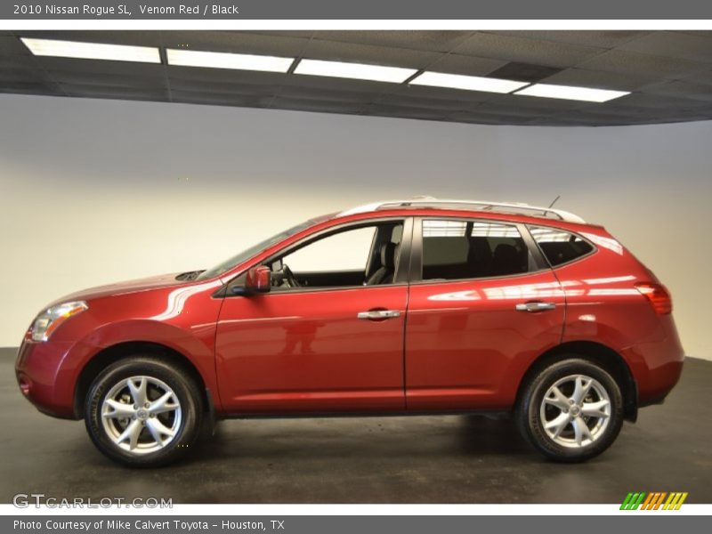Venom Red / Black 2010 Nissan Rogue SL