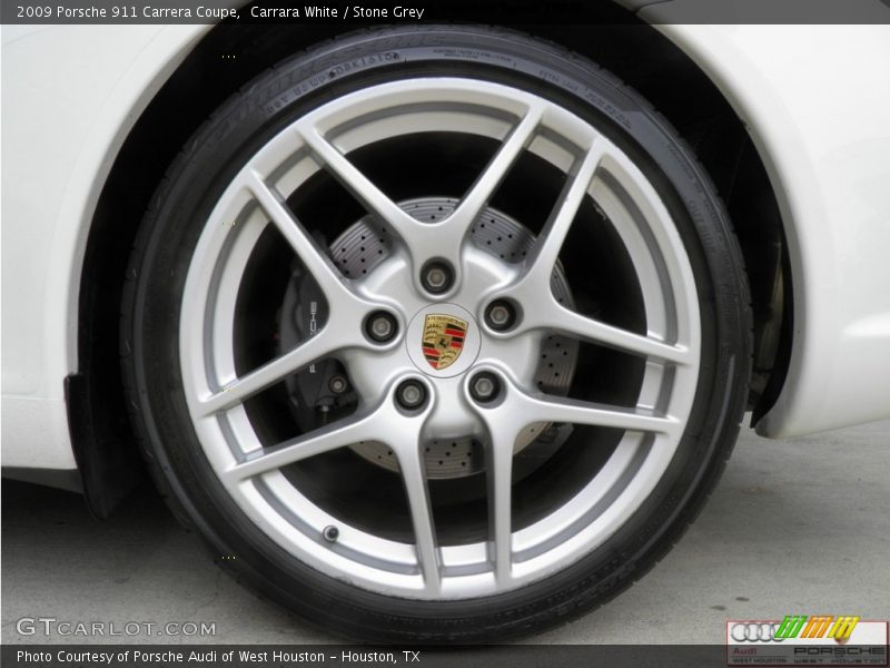 Carrara White / Stone Grey 2009 Porsche 911 Carrera Coupe