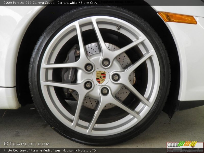 Carrara White / Stone Grey 2009 Porsche 911 Carrera Coupe
