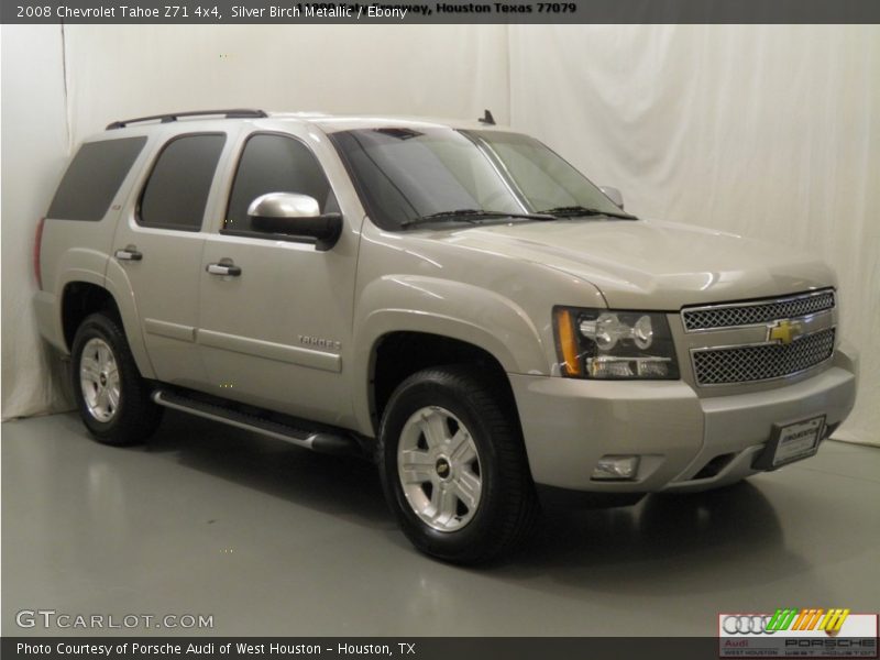 Silver Birch Metallic / Ebony 2008 Chevrolet Tahoe Z71 4x4