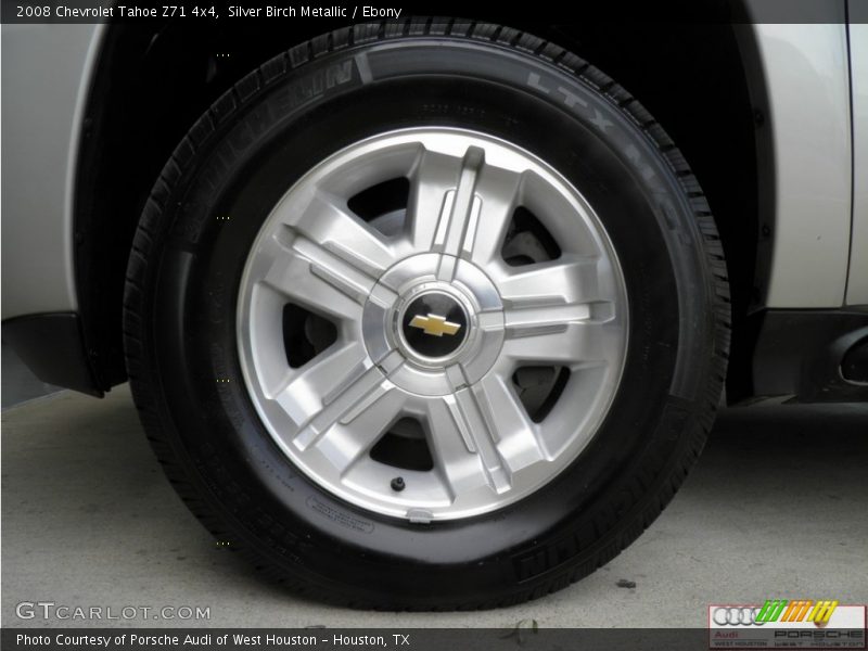 Silver Birch Metallic / Ebony 2008 Chevrolet Tahoe Z71 4x4