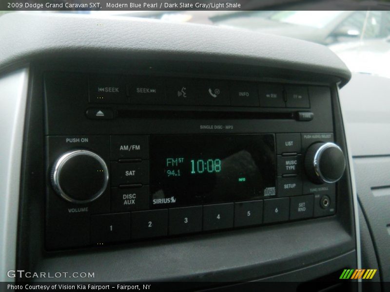Modern Blue Pearl / Dark Slate Gray/Light Shale 2009 Dodge Grand Caravan SXT