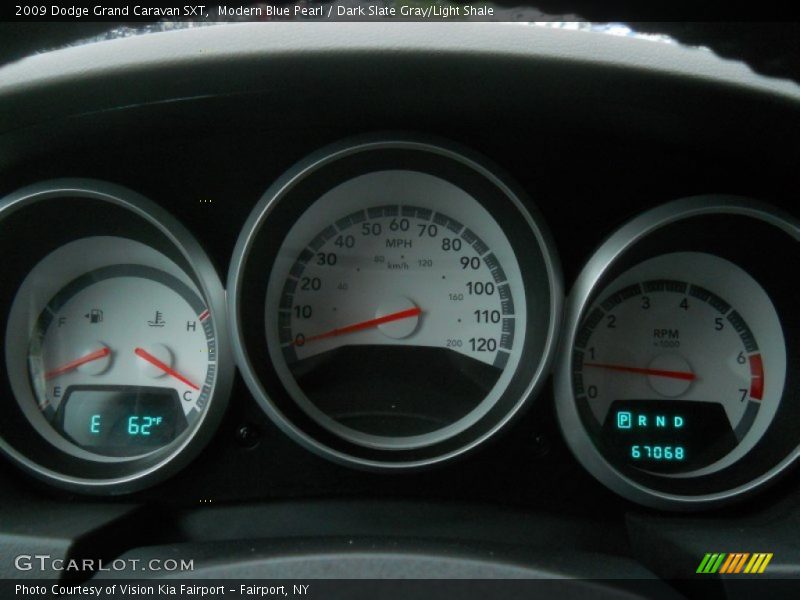 Modern Blue Pearl / Dark Slate Gray/Light Shale 2009 Dodge Grand Caravan SXT