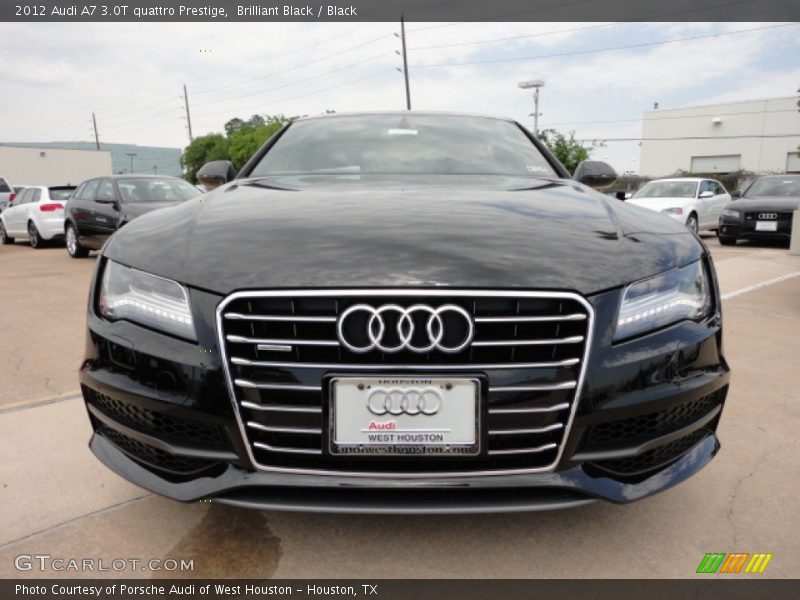 Brilliant Black / Black 2012 Audi A7 3.0T quattro Prestige
