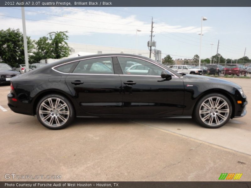 Brilliant Black / Black 2012 Audi A7 3.0T quattro Prestige