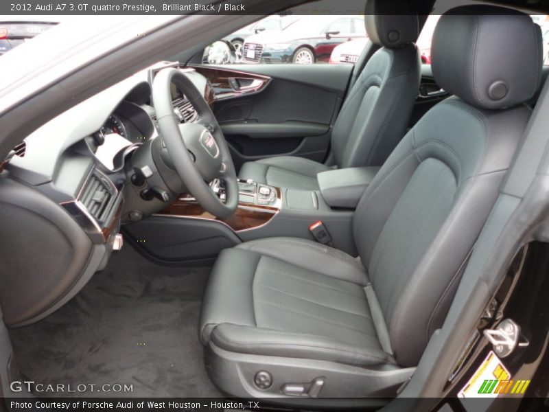 Brilliant Black / Black 2012 Audi A7 3.0T quattro Prestige