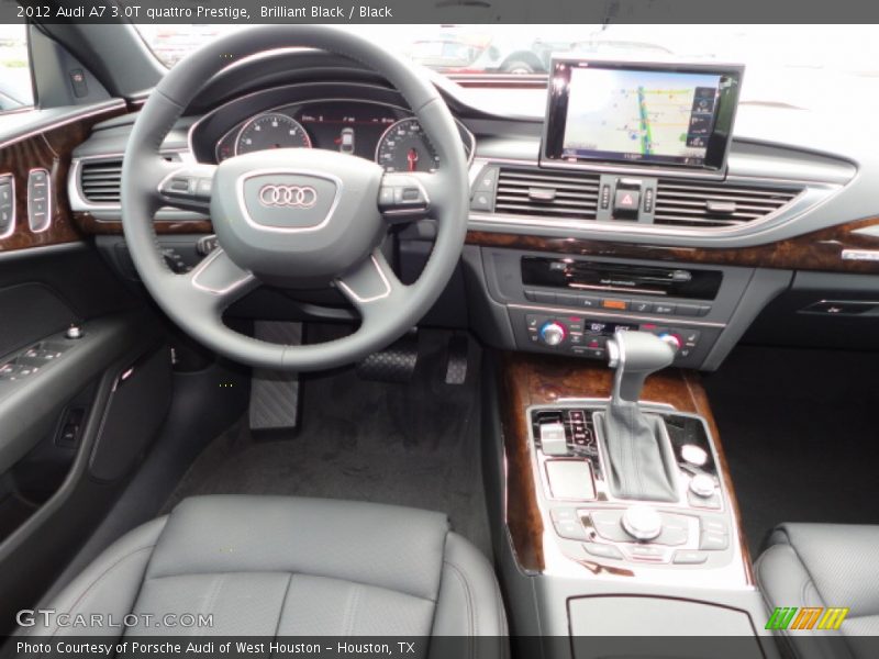 Brilliant Black / Black 2012 Audi A7 3.0T quattro Prestige