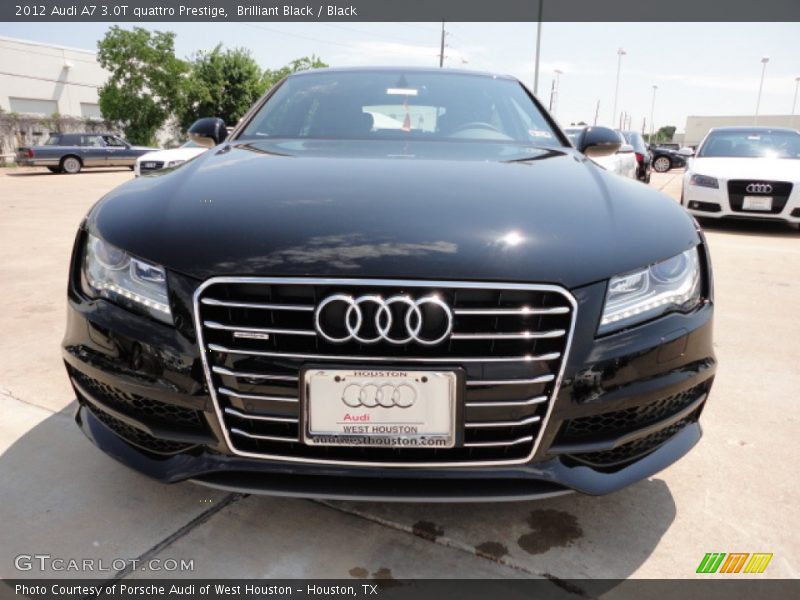 Brilliant Black / Black 2012 Audi A7 3.0T quattro Prestige