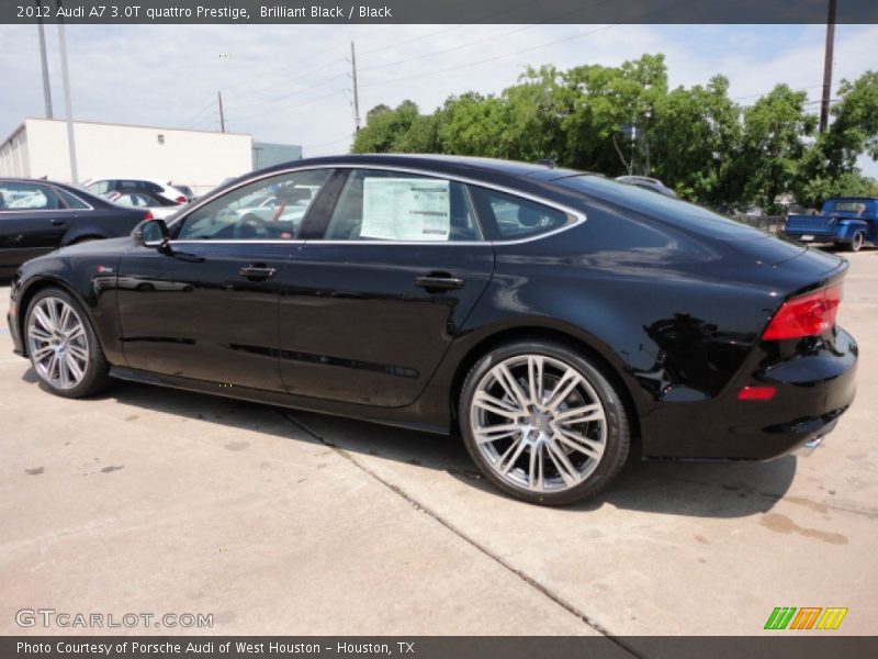 Brilliant Black / Black 2012 Audi A7 3.0T quattro Prestige