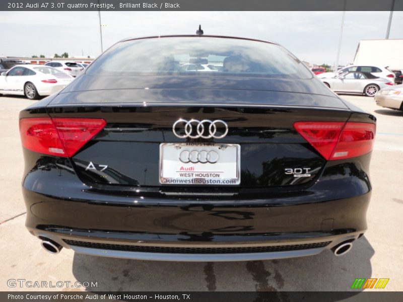 Brilliant Black / Black 2012 Audi A7 3.0T quattro Prestige