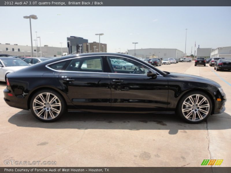 Brilliant Black / Black 2012 Audi A7 3.0T quattro Prestige