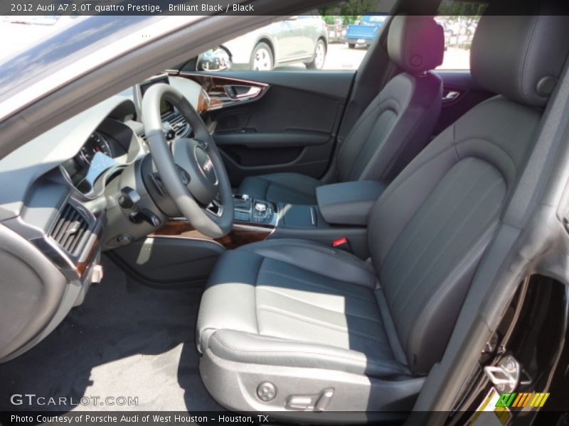 Brilliant Black / Black 2012 Audi A7 3.0T quattro Prestige