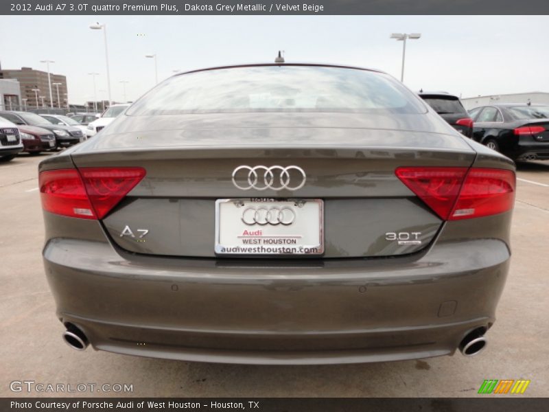 Dakota Grey Metallic / Velvet Beige 2012 Audi A7 3.0T quattro Premium Plus