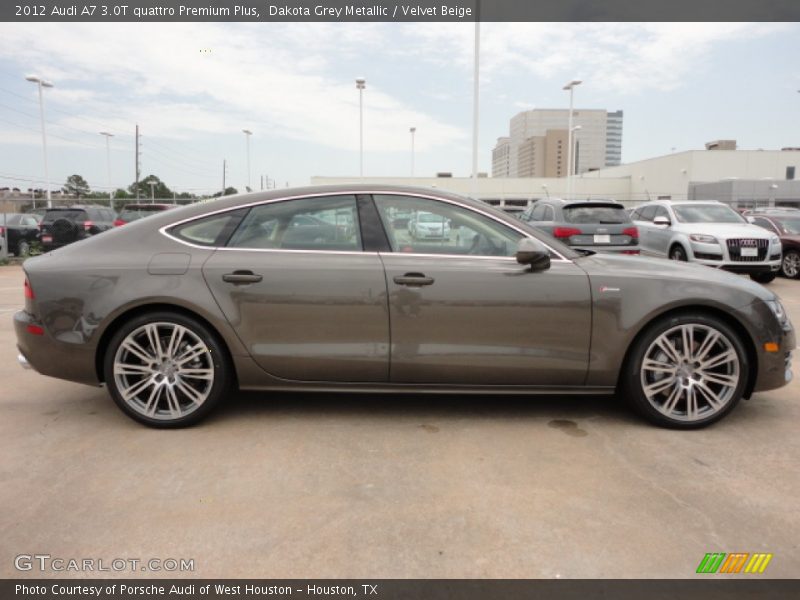 Dakota Grey Metallic / Velvet Beige 2012 Audi A7 3.0T quattro Premium Plus