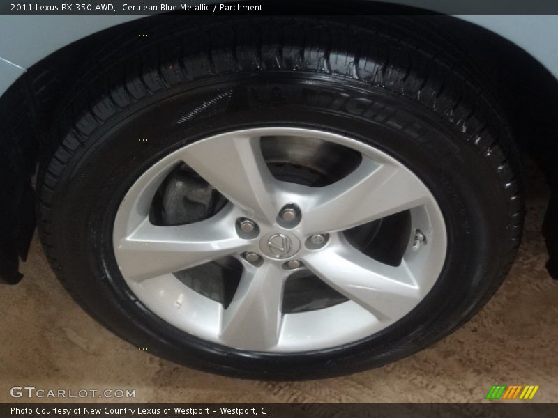 Cerulean Blue Metallic / Parchment 2011 Lexus RX 350 AWD