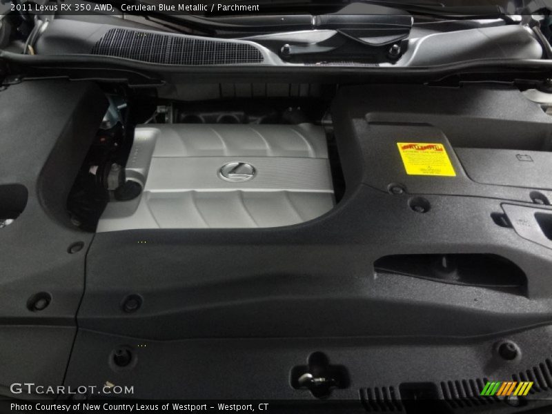 Cerulean Blue Metallic / Parchment 2011 Lexus RX 350 AWD