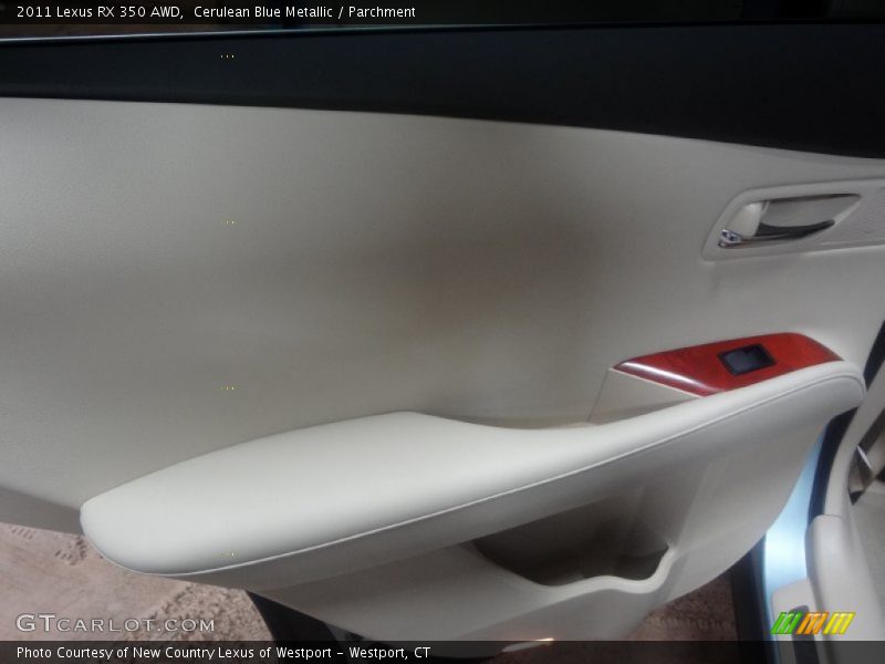 Cerulean Blue Metallic / Parchment 2011 Lexus RX 350 AWD