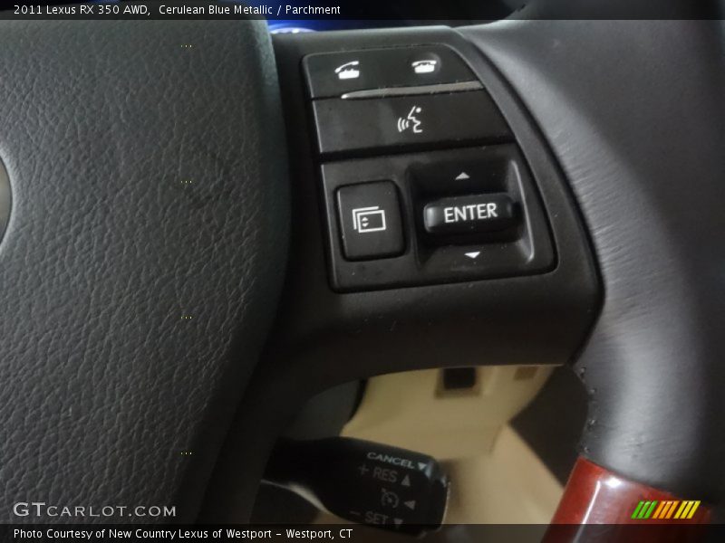 Cerulean Blue Metallic / Parchment 2011 Lexus RX 350 AWD