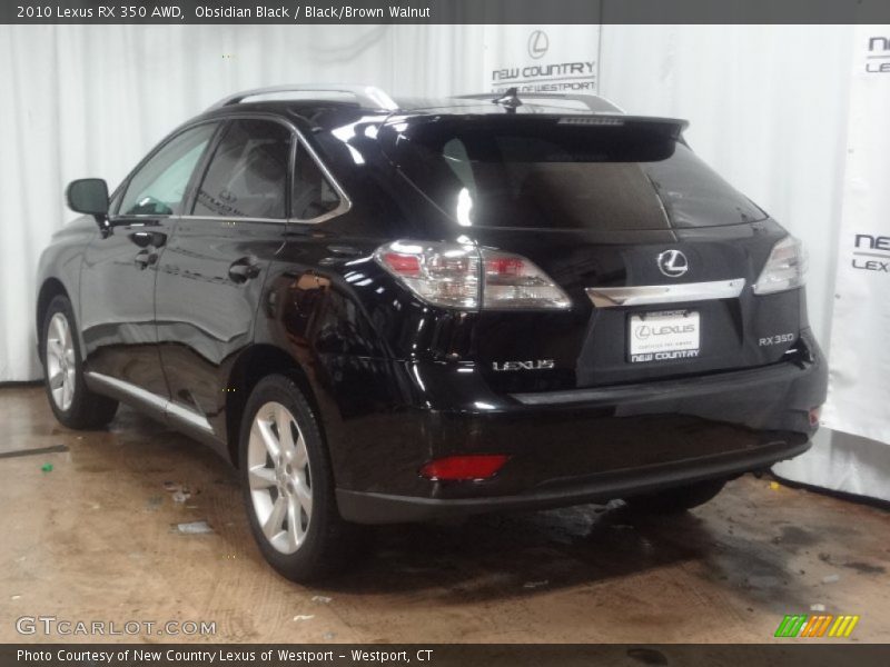 Obsidian Black / Black/Brown Walnut 2010 Lexus RX 350 AWD