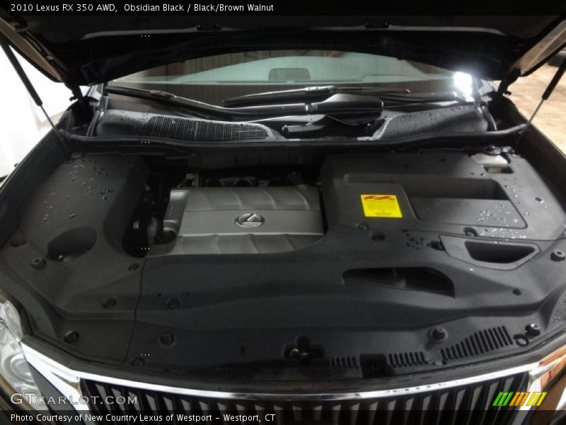 Obsidian Black / Black/Brown Walnut 2010 Lexus RX 350 AWD