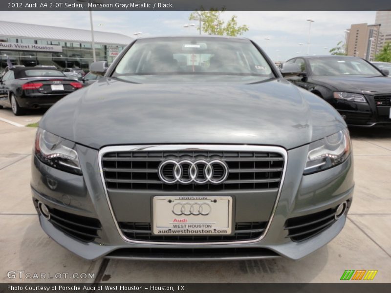 Monsoon Gray Metallic / Black 2012 Audi A4 2.0T Sedan