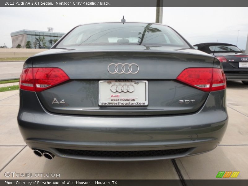 Monsoon Gray Metallic / Black 2012 Audi A4 2.0T Sedan