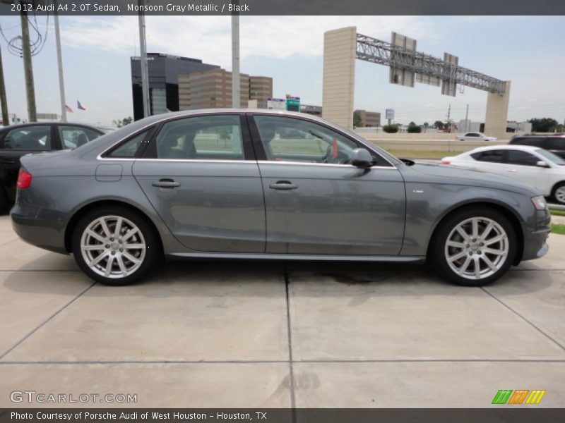 Monsoon Gray Metallic / Black 2012 Audi A4 2.0T Sedan