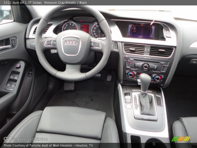 Monsoon Gray Metallic / Black 2012 Audi A4 2.0T Sedan