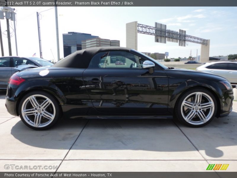 Phantom Black Pearl Effect / Black 2012 Audi TT S 2.0T quattro Roadster