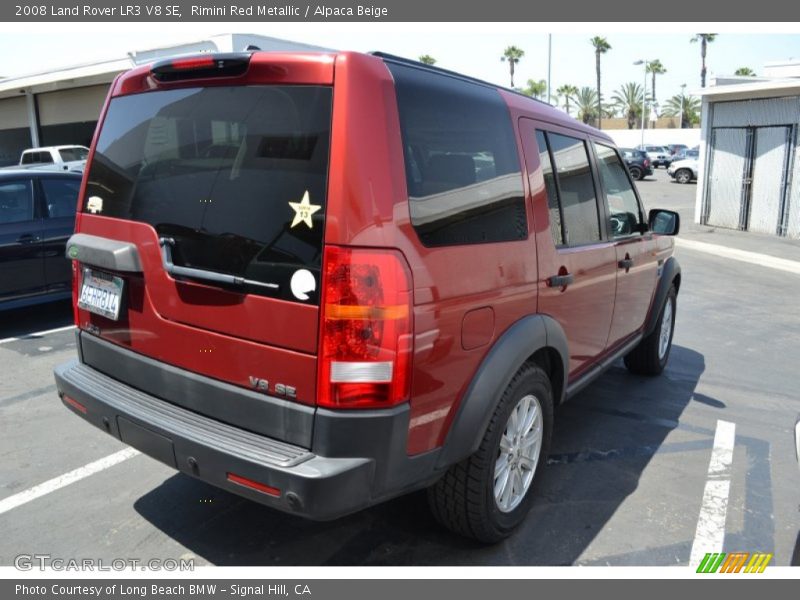 Rimini Red Metallic / Alpaca Beige 2008 Land Rover LR3 V8 SE